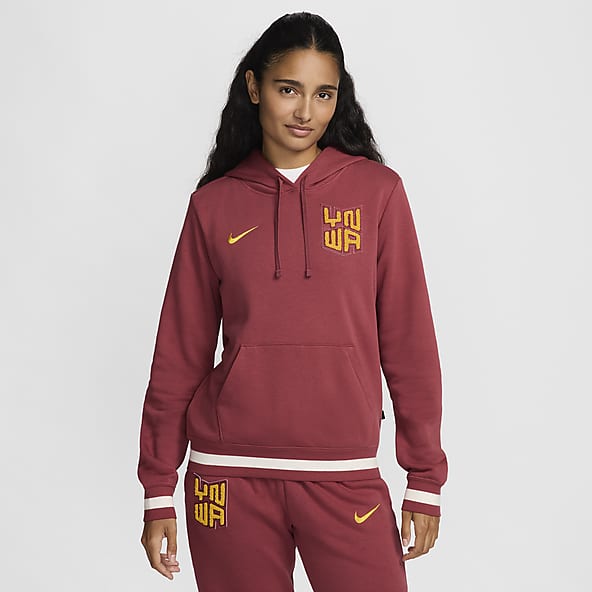 Red Hoodies Sweatshirts. Nike IE